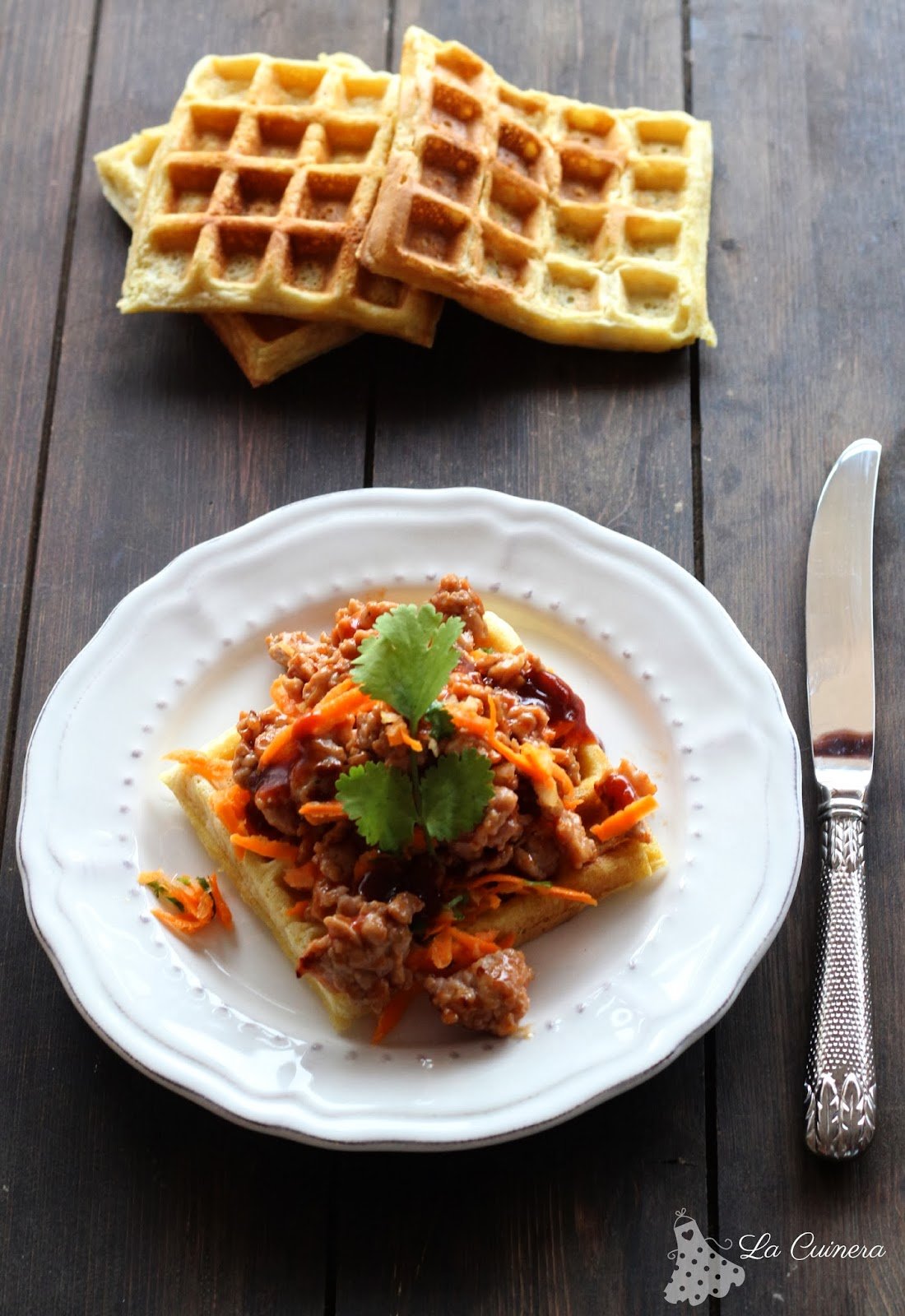 receta gofres salados como hacer gofres salados en casa