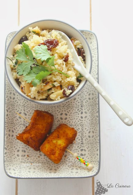 cous cous con pollo al curry Receta de un rico cous cous con frutos secos y pollo al curry